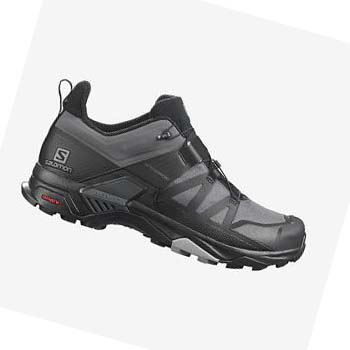 Tenis Senderismo Salomon X ULTRA 4 GORE-TEX Hombre Grises Negros | MX 3591WNB